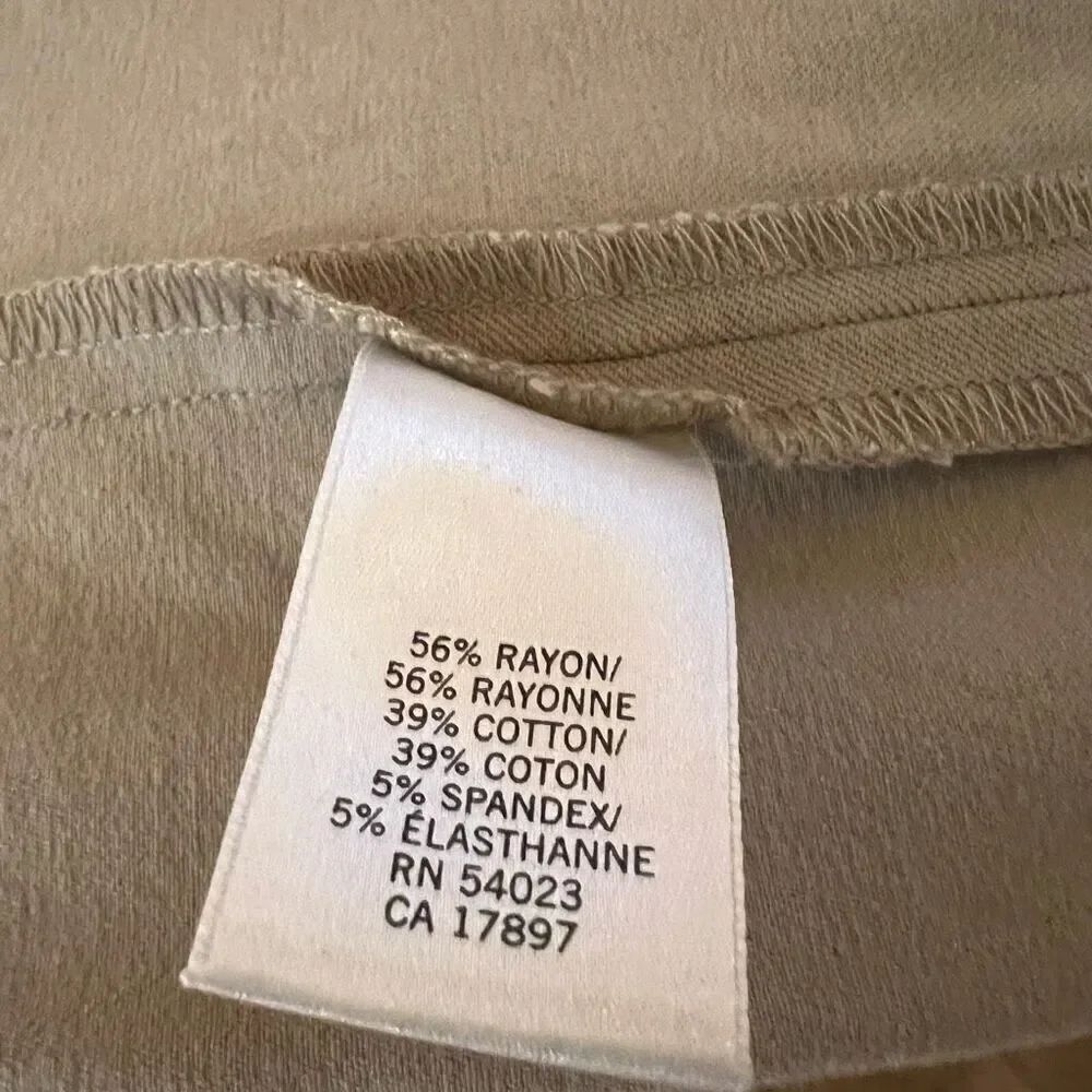 Banana Republic Beige Stretch Skirt Size 2 - Picture 7 of 12